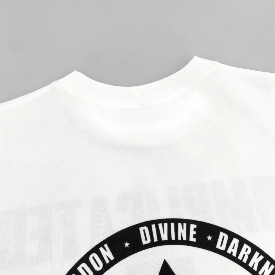Saint Michael × KOSUKE KAWAMURA Cross Retro Print Old Vintage Loose Short Sleeve T-shirt Digital white ink direct printing, the fabric is breathable and the pattern is three-dimensional and clear. Fabric: Double yarn 240g Style number: S913 Size: S-M-L-XL Color: White Price: P110